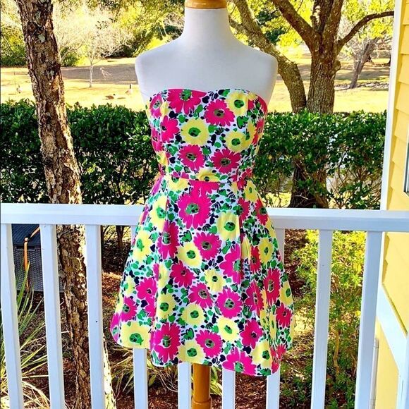Lilly Pulitzer Felicity Strapless Dress - Picture 1 of 6